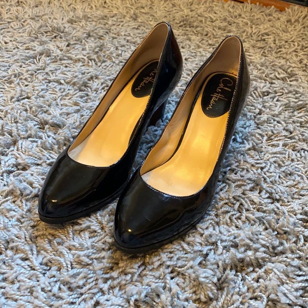 Cole Haan Black Patent Leather Pumps
